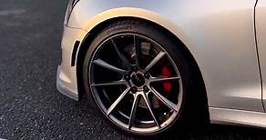 Cadillac ATS-V with Maverick Man Carbon Fiber Spoiler with Wickerbill and Ace Alloy Wheels