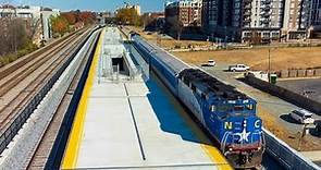 First test train arrives at Charlotte's Gateway Station