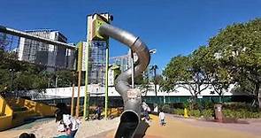 遊樂場好介紹,深水埗公園兒童遊樂場,刺激滑梯,可以玩沙,鄰近長沙灣港鐵站,香港廣東話