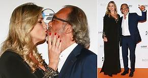 Luca Ward, baci alla moglie Giada Desideri (incinta) con pancione in b...