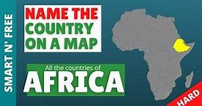 Guess the Country Africa Map Quiz | Hard
