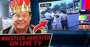 Jerry "The King" Lawler Put Wrestlers Real Police Arrest On Live TV (Billy Joe Travis USWA)