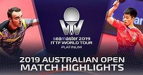 Zhou Kai vs Simon Gauzy | 2019 ITTF Australian Open Highlights (Pre)