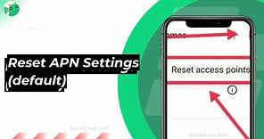 How to Reset APN Settings | Switch to default Access Point Names