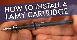 How to Install a LAMY Ink Cartridge