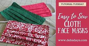 Learn How to Sew a DIY Fabric Cloth Face Mask with Easy Pleats