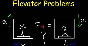 Elevator Physics Problem - Normal Force on a Scale & Apparent Weight