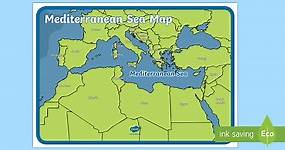 The Mediterranean Sea Map