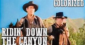 Ridin' Down the Canyon | COLORIZED | Roy Rogers | Classic Western Movie | Old West