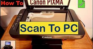How To Scan Your Document From Canon Printer To Your PC ?