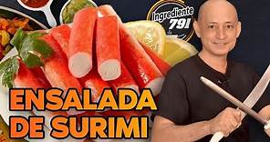 Como hacer ENSALADA de SURIMI Receta para Botana o Entrada Fácil y Rápida │ Ingrediente 791