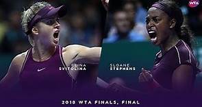 Elina Svitolina vs. Sloane Stephens | 2018 WTA Finals Singapore Final | WTA Highlights