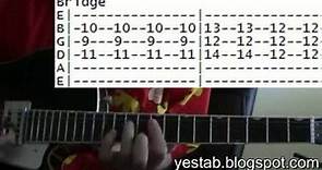 Yes Owner Of A Lonely Heart Guitar Lesson Chords & Tab Tutorial