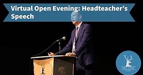 Grey Court School Virtual Open Evening: Headteacher's Speech, Chris Rhodes