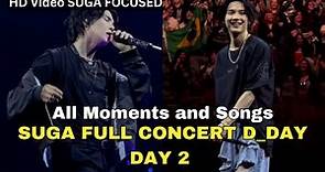 Suga D-DAY day 2, full Concert | suga focused, HD| All moments included #suga #d_day #haegeum #bts