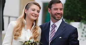 Guillaume Hereditary Grand Duke with his wife Stephanie Hereditary Grand Duchess of Luxembourg