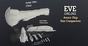 EVE Online: Amarr Empire Ship 🚀 Size Comparison