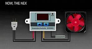 如何設置 XH-W3001 溫度控制器（使用數字溫控器控制風扇）