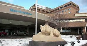 Nittany Lion Statue Arrives - Penn State Health Holy Spirit Medical Center