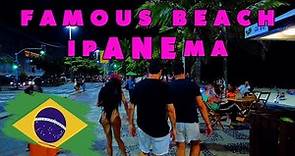 World Famous Ipanema Beach⛱️🌴| RIO DE JANEIRO 🇧🇷 BRAZIL 4K HDR Beach Boulevard Walk