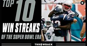 Top 10 Longest Win Streaks in NFL History!