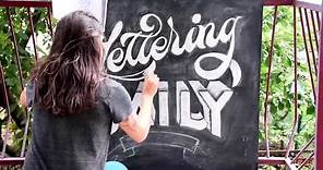 How To Do Chalk Lettering in 7 EASY Steps - Jimbo Bernaus - Lettering Daily