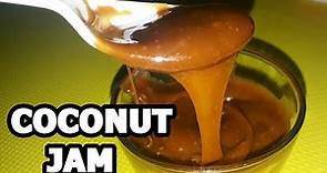 COCONUT JAM RECIPE | home made coconut jam using only 2 ingredients | Step by step