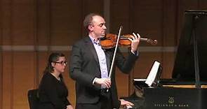 Benjamin Baker, violinist | Elgar: Sonata for Violin and Piano, I. Allegro