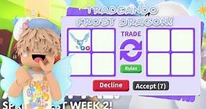 ¿QUÉ OFRECE LA GENTE POR FROST DRAGON FR 🧊 EN 2023? en #adoptme #roblox