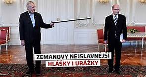 Miloš Zeman: Připomeňte si prezidentovy nejznámější hlášky i urážky