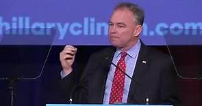 Tim Kaine campaigns in Spanish