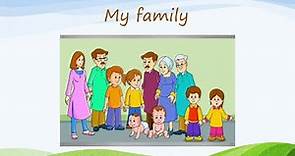 My family | Types of family| Members of a family| class 2 || EVS || Explanation & Exercises
