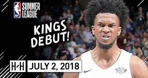Marvin Bagley III Full Kings Debut Highlights vs Lakers (2018.07.02) Summer League - 18 Pts, 6 Reb
