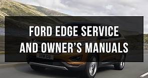 Download Ford Edge service and owner's manual free