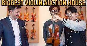 Playing the Da Vinci Strad (Visiting World's Biggest Violin Auction House)
