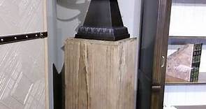 Base pedestal madera