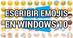 Cómo escribir emojis en Windows 10 www.informaticovitoria.com