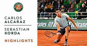 Carlos Alcaraz vs Sebastian Korda - Highlights Round 3 I Roland-Garros 2022