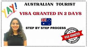 How to Apply Online Australia Tourist Visa Subclass 600 Step by Step Process