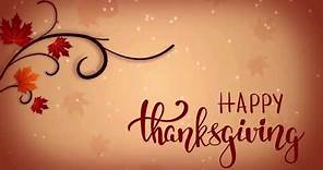 Happy Thanksgiving Screensaver - Thanksgiving Screensavers - TV Thanksgiving Screensaver - 1 Hour