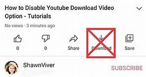 How to Disable Youtube Download Video Option - Tutorials Step-by-step