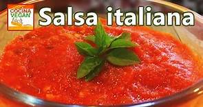 Salsa italiana - Cocina Vegan Fácil