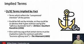 Contract Law [6 of 10] - Contents of a Contract pt2