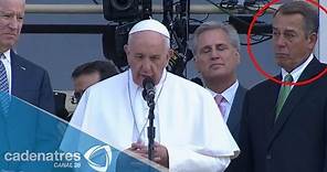 Papa Francisco hace llorar a congresista de EU