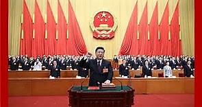 《十三届全国人大一次会议第五次全体会议》习近平全票当选国家主席、中央军委主席 | CCTV