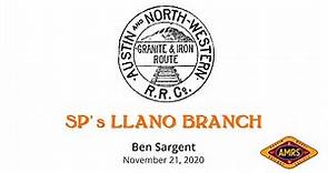 History of the Southern Pacific Llano Branch, Austin's Railroad