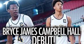 Bryce James first game with new school Campbell Hall!