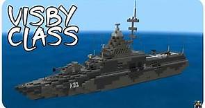 Minecraft: How to Build a Corvette Ship in Minecraft (Visby Class) Minecraft Corvette Ship Tutorial
