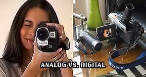analog vs. digital camcorder 📹
