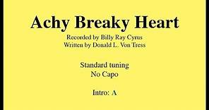 Achy Breaky Heart - Easy Guitar (chords and lyrics)